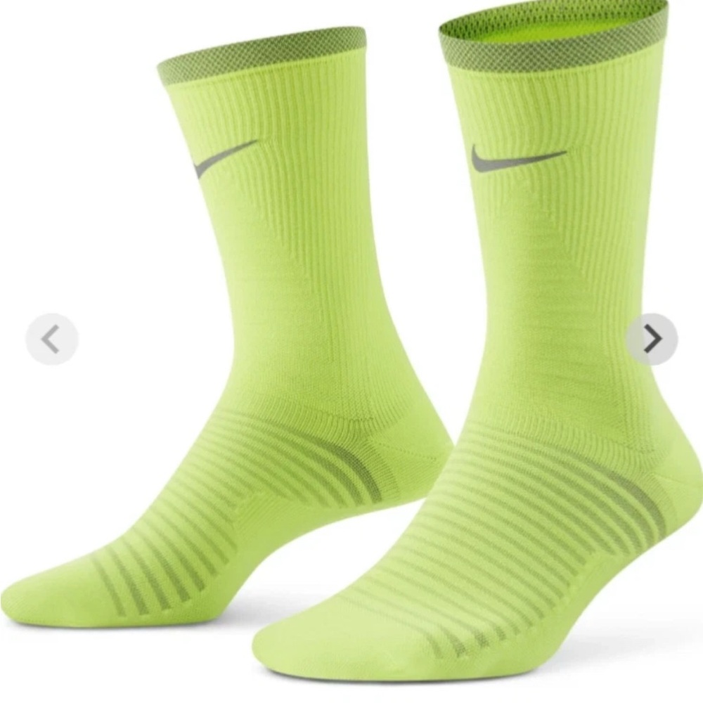 NIKE SPARK Lightweight Running Jogging Crew Socks 1 Pair Sz 8-9.5 Men 9.5-11 WMN